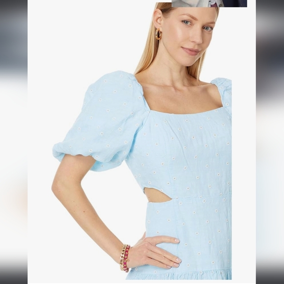 NWT Lilly Pulitzer Kylanne Drive Me Daisy Linen Dress - Picture 5 of 16